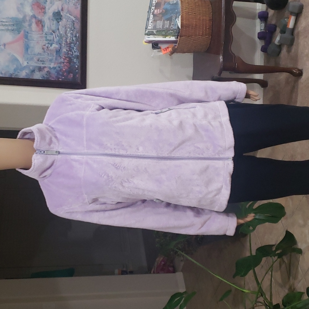 DENALI s so soft fuzzy outer buttery soft lining zipper pockets jacket